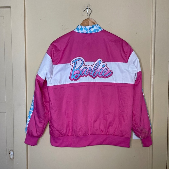 Barbie Pink and Blue Racing Jacket - Picture 3 of 11